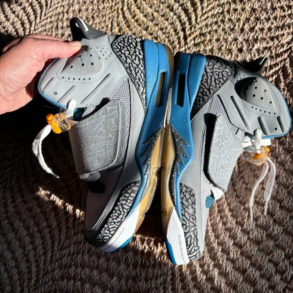 Nike Air Jordan Son of Mars Shaded Blue University Gold Basketball Shoes 9.5